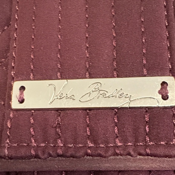 Vera Bradley Quilted Clutch in Rich Burgundy - Picture 2 of 7